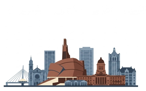 温尼伯城市天际线 Winnipeg skyline