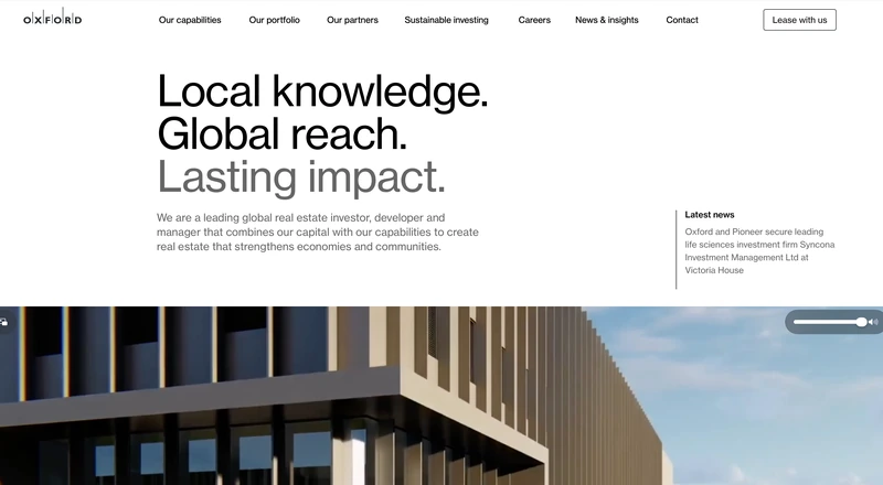 North America Commercial Real Estate & Asset Management Portal - Flamingo Technology Web Showcase