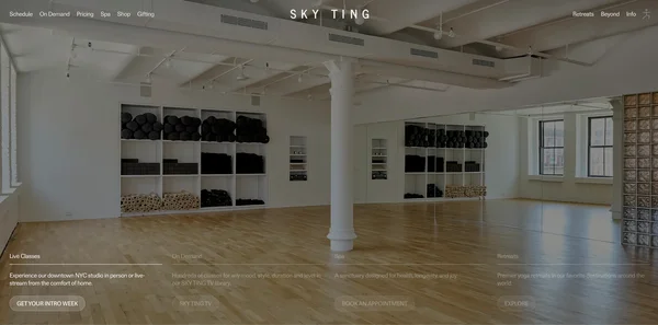 纽约瑜伽工作室 - 火烈鸟科技建站案例
